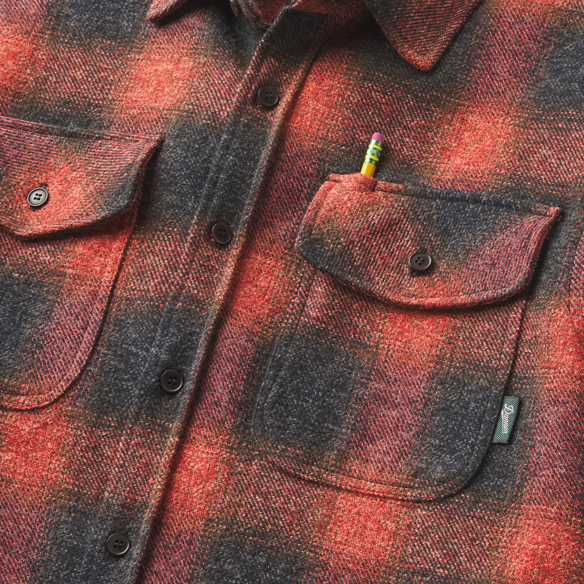 Danner Cedar Mill Cotton Flannel Shirt Ombre Buffalo Plaid