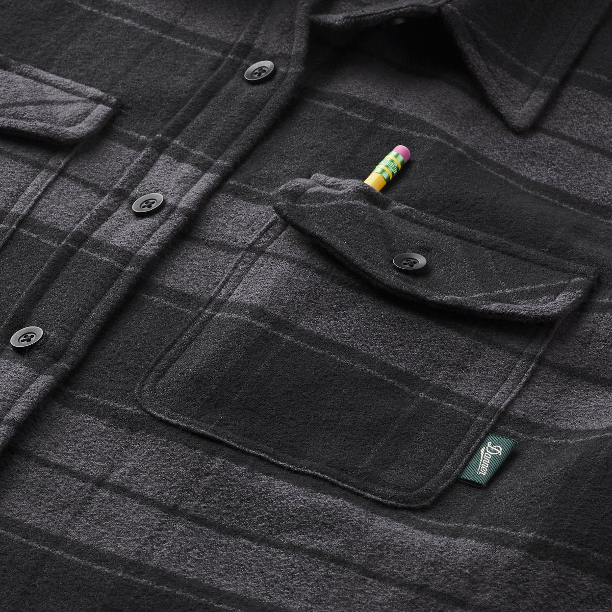 Danner Sauvie Cotton Flannel Shirt Black Plaid