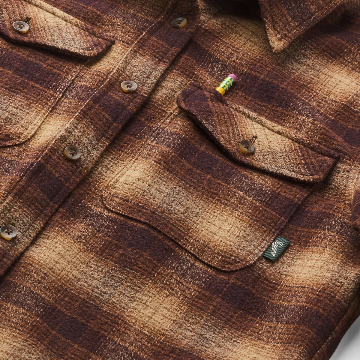 Danner Sauvie Cotton Flannel Shirt Espresso Plaid