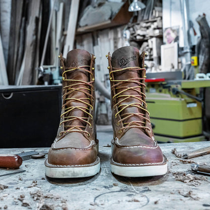 Danner Bull Run Moc Toe 8" Tobacco Steel Toe