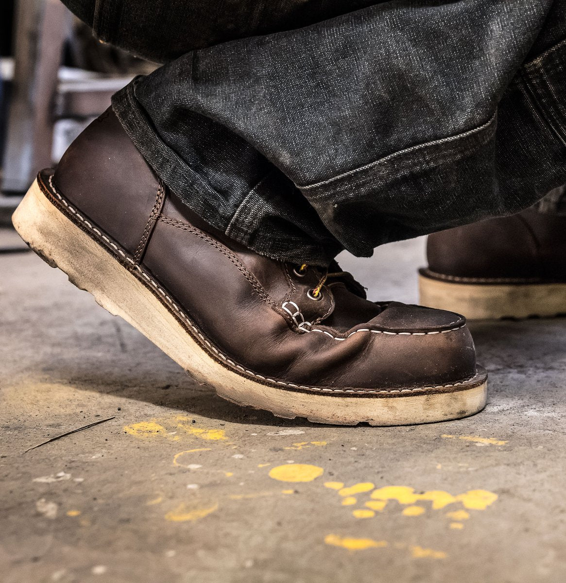 Danner Bull Run Moc Toe 6" Brown Steel Toe
