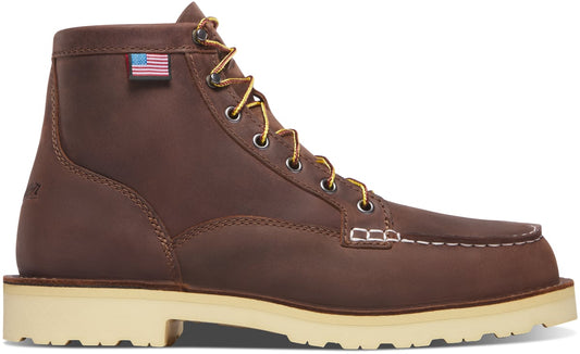 Danner Bull Run Moc Toe 6" Brown - Heel - Steel Toe