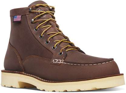 Danner Bull Run Moc Toe 6" Brown - Heel - Steel Toe