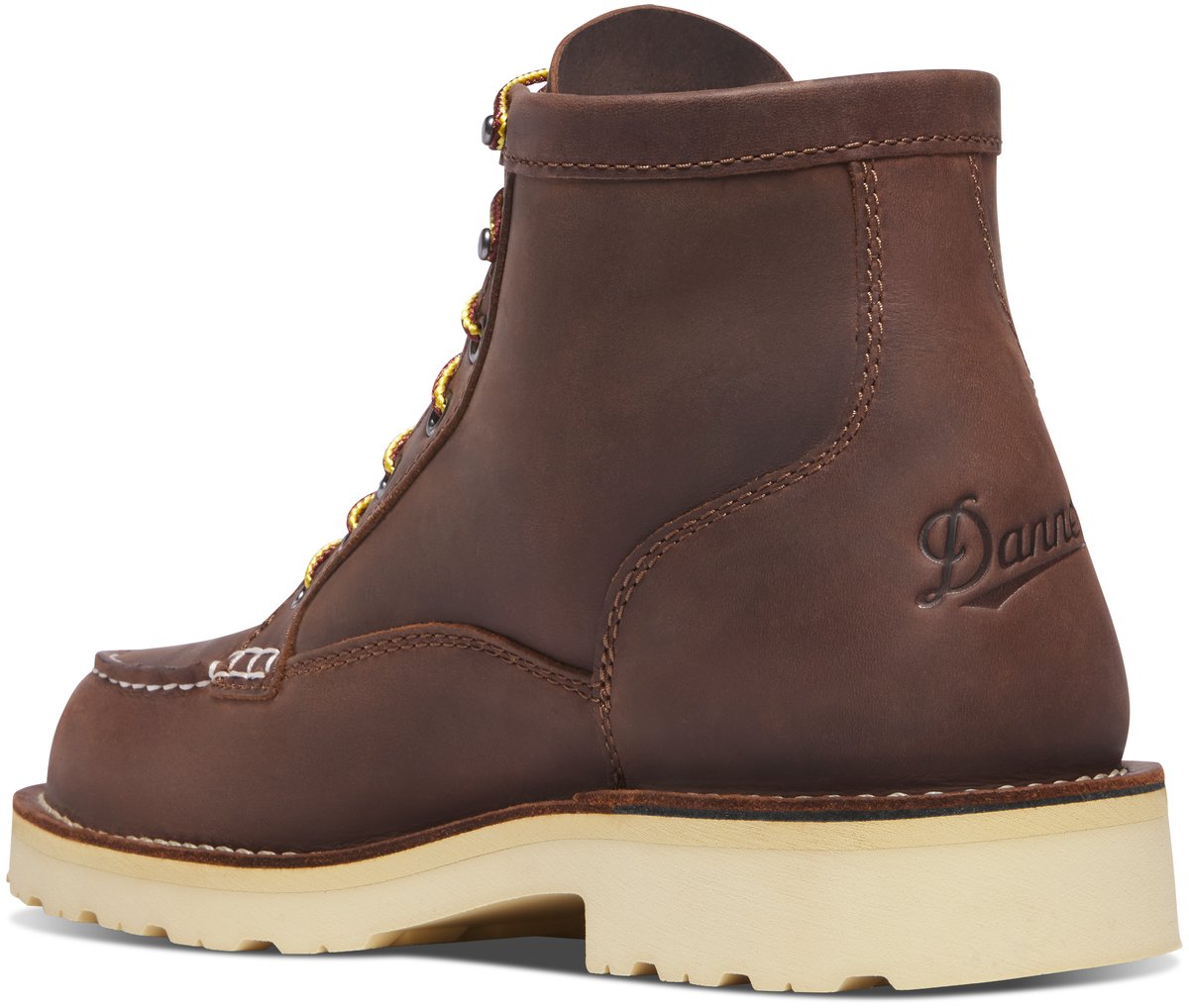 Danner Bull Run Moc Toe 6" Brown - Heel - Steel Toe