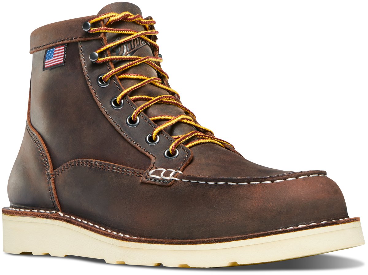 Danner Bull Run Moc Toe 6" Brown Steel Toe